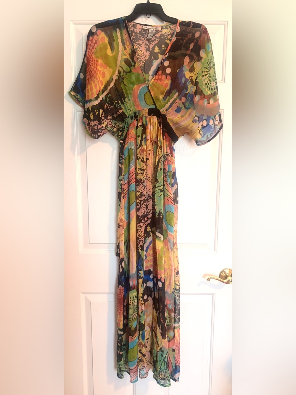 American Rag Cie Multicolor Maxi Graphic Print Dress